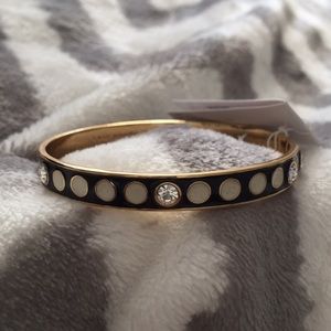 Kate Spade enamel bangle with crystals